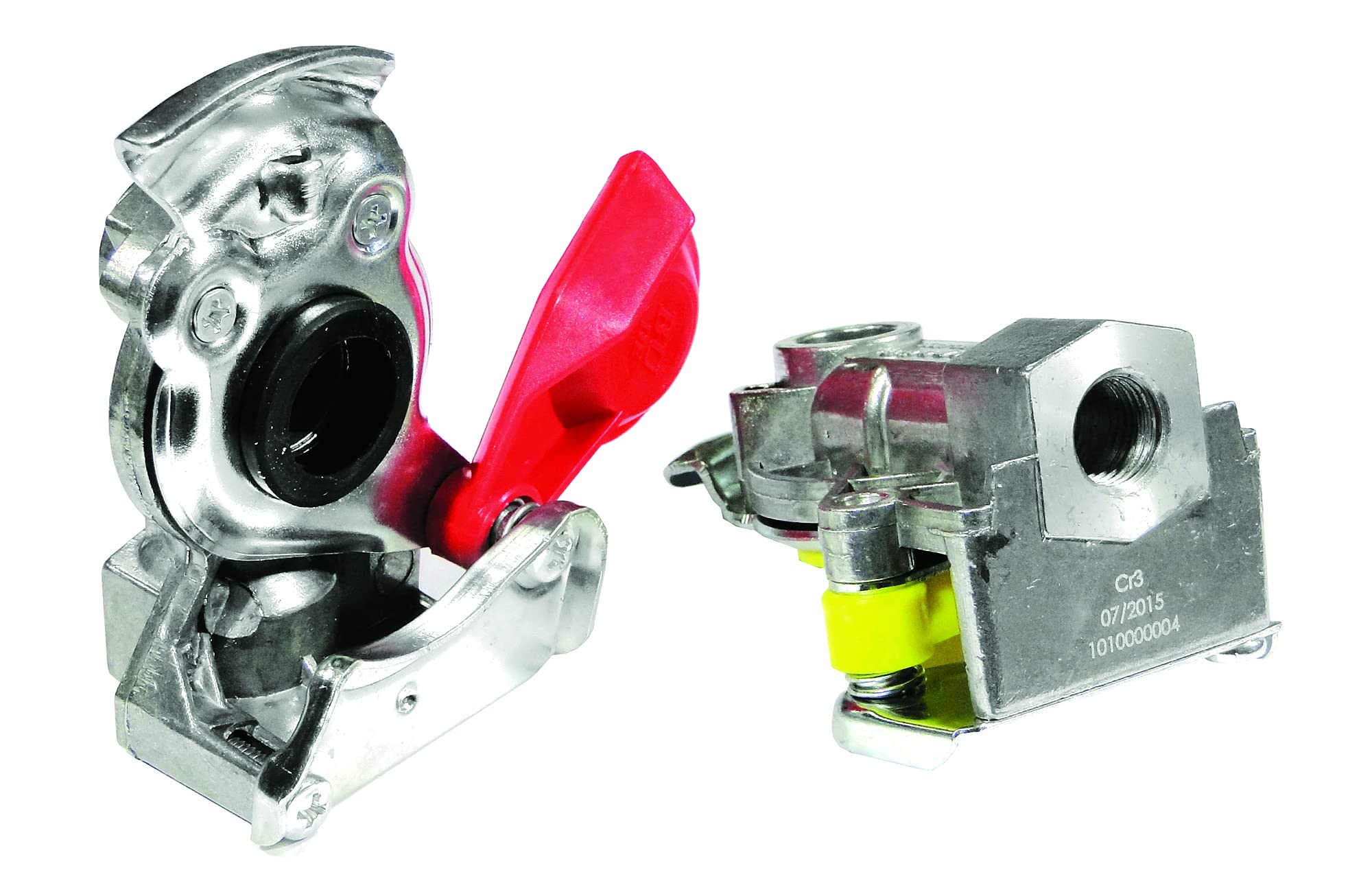 Ryme Automotive Kit Freno Aire Camión Remolque, 2X Serpentines Aire Pur M16x1,5 Rojo y Amarillo 5M con Cabeza Acoplamiento Automaticas y Manuales. Manetas Incluidas