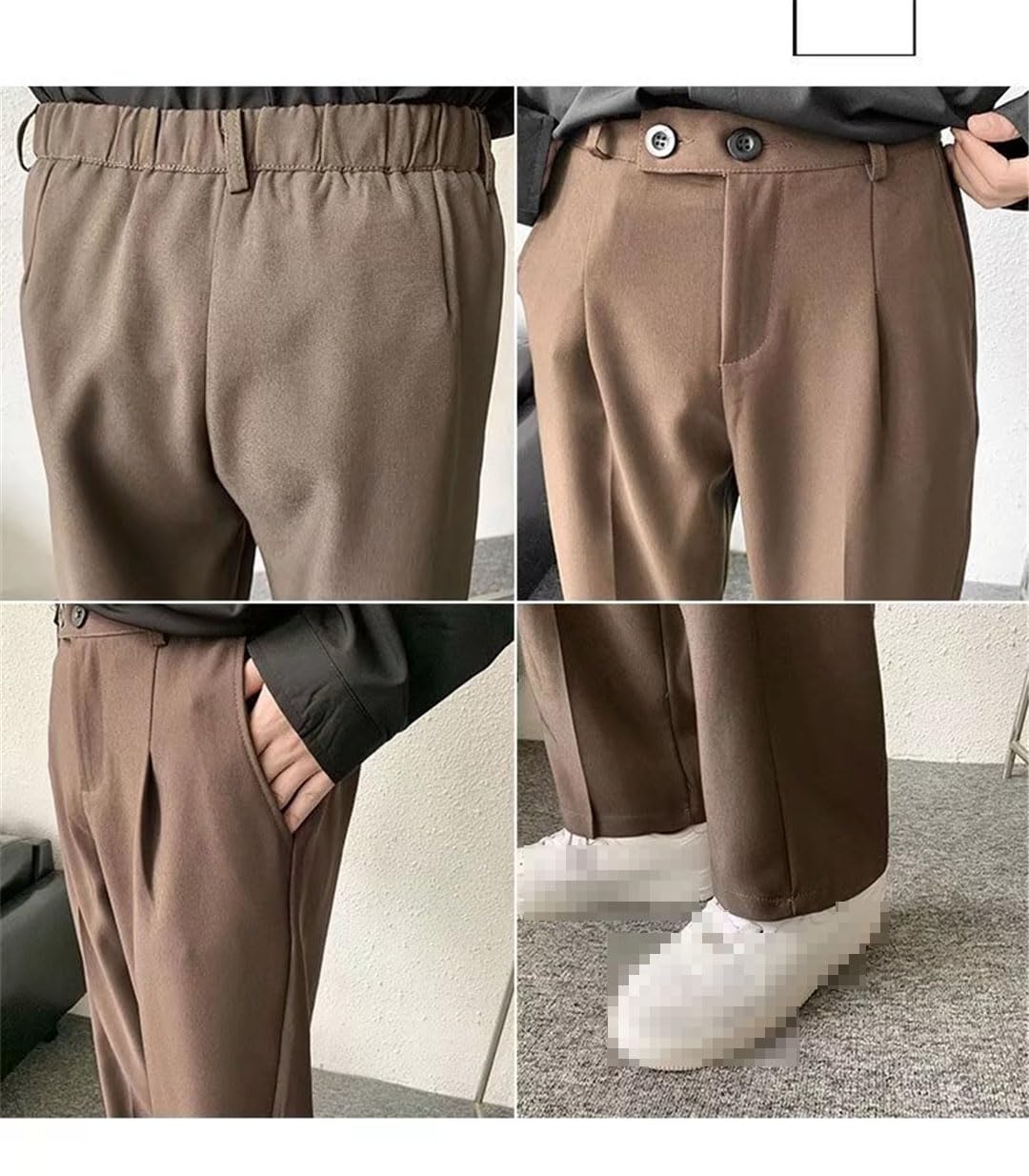 Vogrtcc Pantalones De Traje De Hombre Pantalones De Vestir Pantalones Formales De Oficina Informales Rectos Sueltos