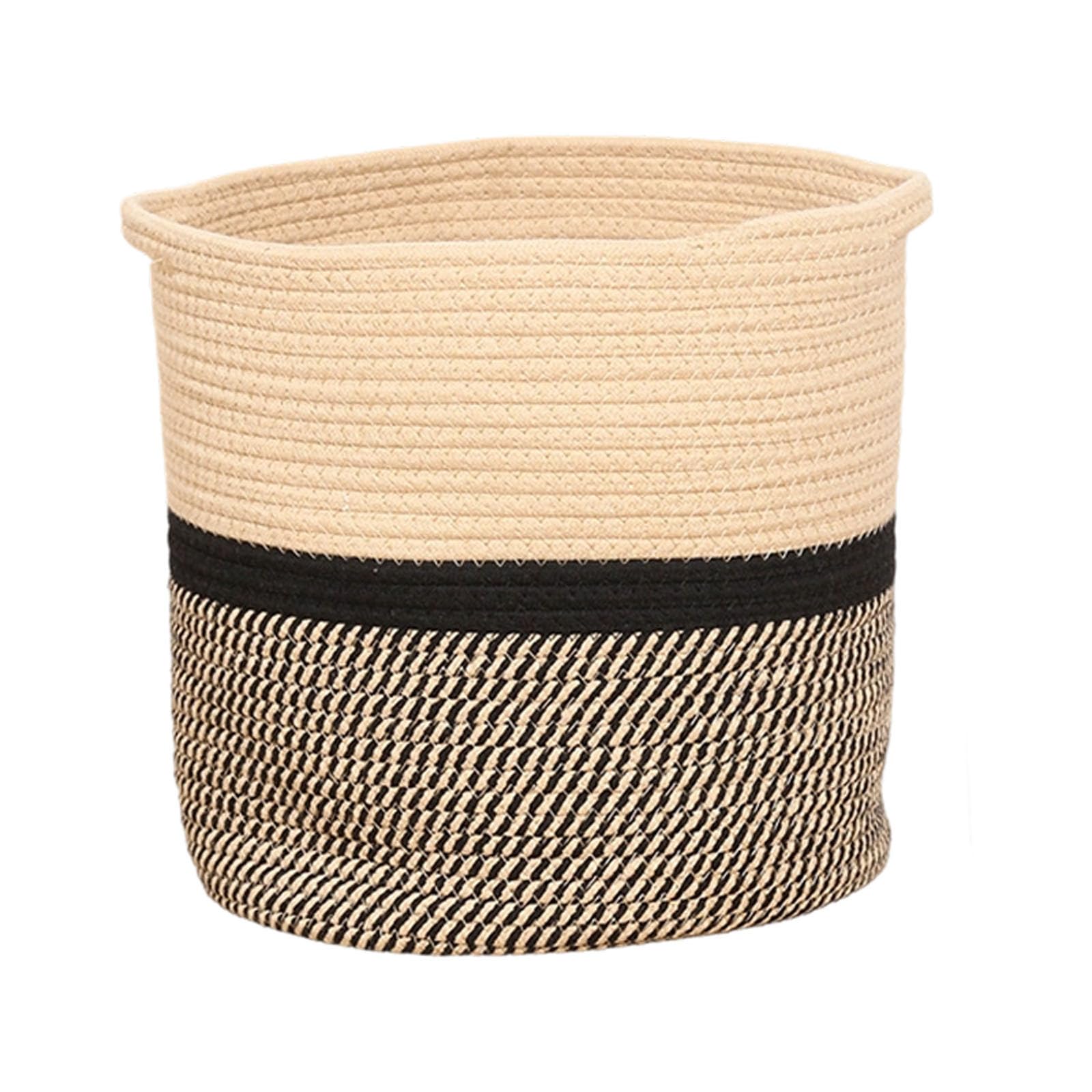 Corbeille en corde tissée pour décoration maison et extérieur chic