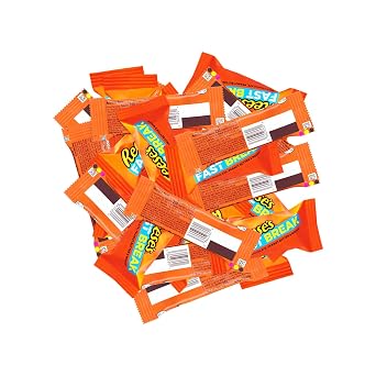 Reces Fast Break Chocolate Bars Milk Chocolate Peanut Butter & Nougat Candy, Individually Wrapped Bulk Candy Perfect for Parties, Gifts & Sharing Approx. 3036 Pieces per 2 lb
