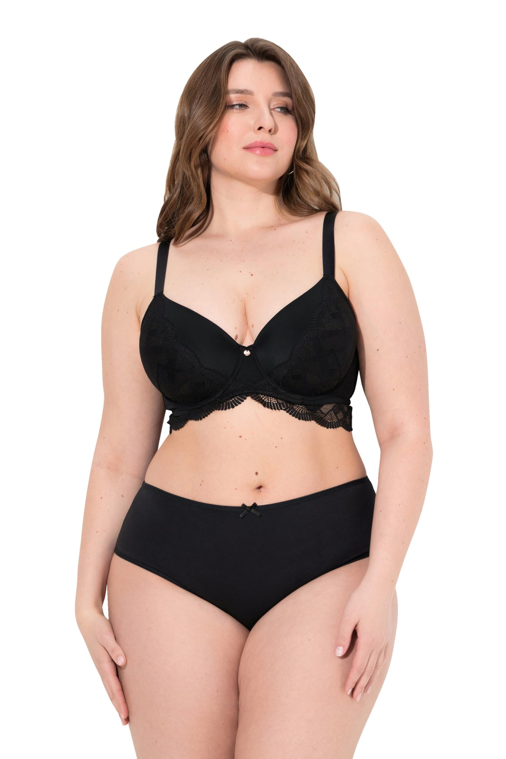 Ulla Popken TruYou by Damen große Größen Übergrößen Plus Size TruYou by Bügel-BH, Spitze, Softcups 832809