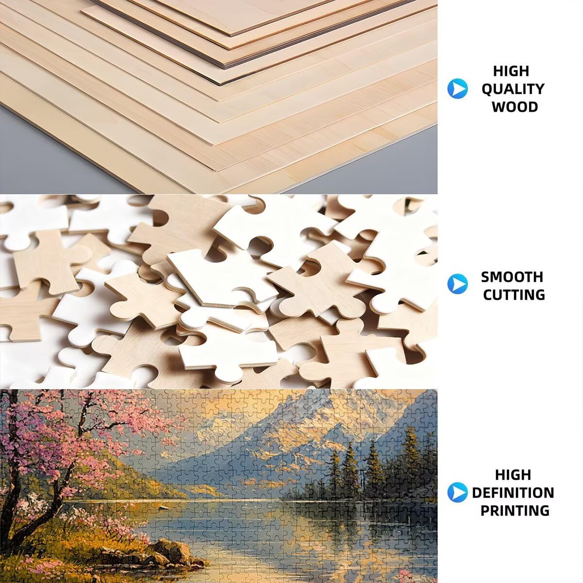 Puzzle 2000 Piezas Adultos, Puzzle 2000 Piezas de Madera, Rompecabezas para Adultos Paisaje Patrón, Rompecabezas Desafiante para Toda la Familia, Regalos Originales para Mujer, Tema: Monte Fuji, C-90