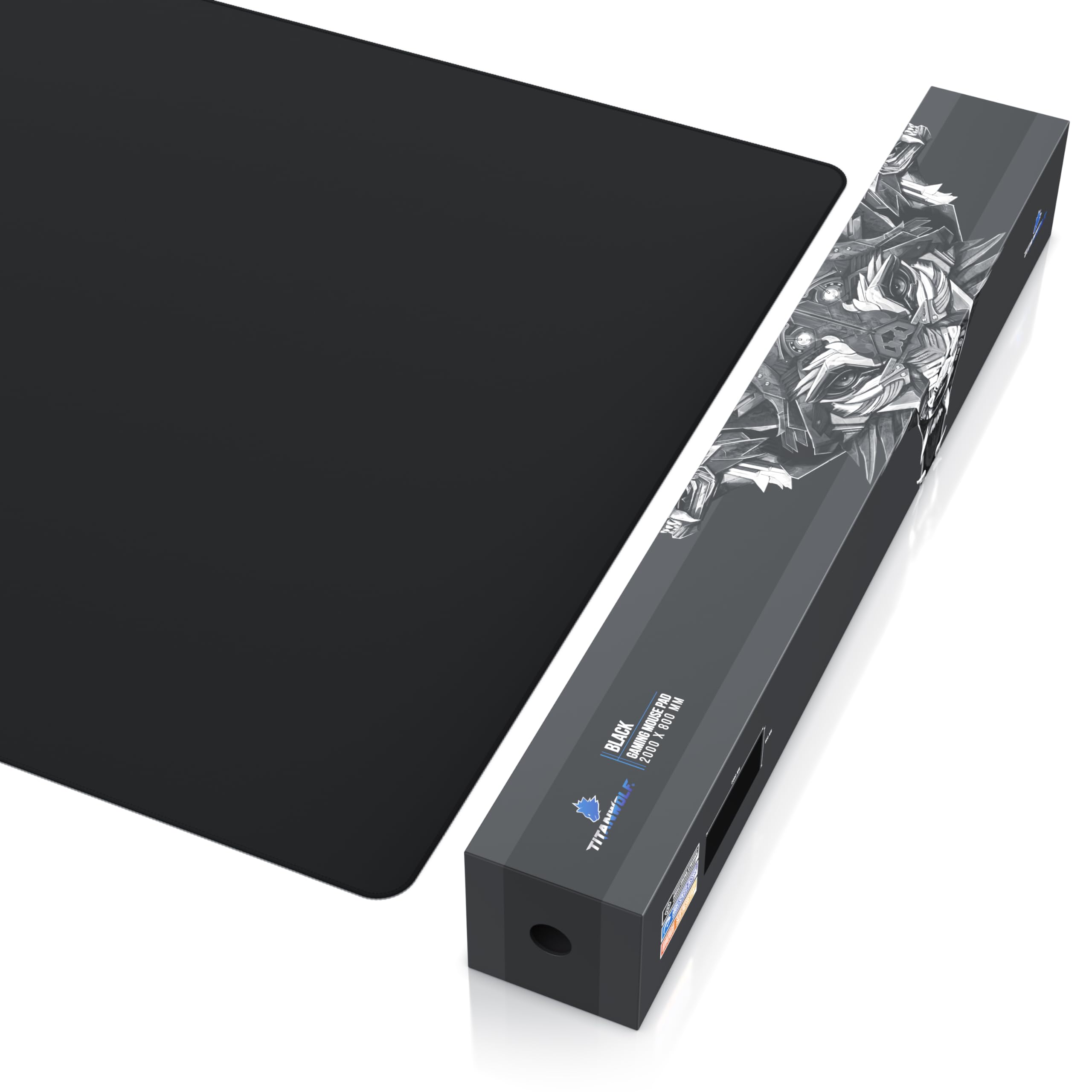 TITANWOLF - Tapis de Souris Gaming XXL 2000x800mm - Mouse Mat Extra Large XXXL 200x80 cm – sous-Main Bureau Gamer en Tissu - Haute précision et Vitesse - pour Souris et Clavier Roccat Razer Logitech