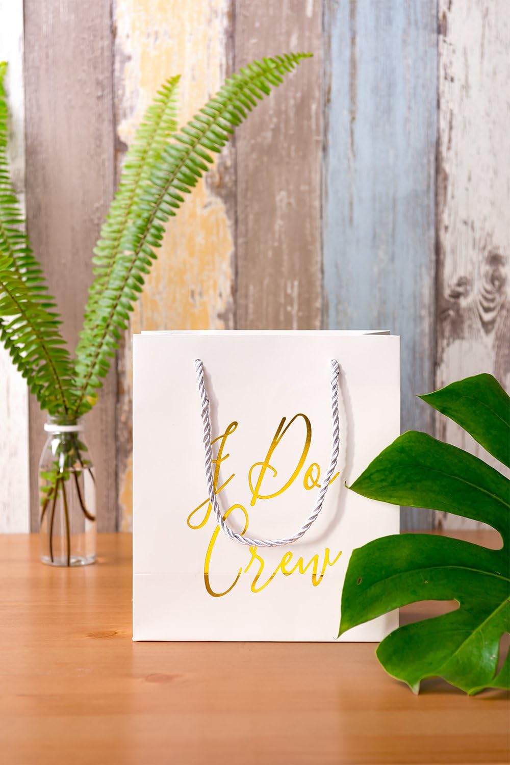 Crisky Bridesmaid Loot Gift Bags for Bachelorette Hen Party, Bridal Shower, Team Bride, Set of 12, 4" x 8" x 9" - Image 2