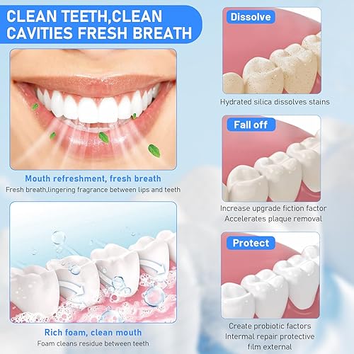 Miniatura 3 de SP-10 Pasta de dientes probiótica, nuevo Sp-10 Probiotic Ultra Whitening pasta de dientes, aliento fresco, cuidado de limpieza profunda (2 piezas)