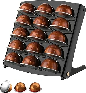 Beautyflier Coffee Pod Holder for Nespresso Vertuoline Capsules, 12 Capacity Coffee Pods Storage Organizer Stand, Coffee Capsule Storage Tray, Coffee Pod Storage Holder Drawer Insert, Stand Only