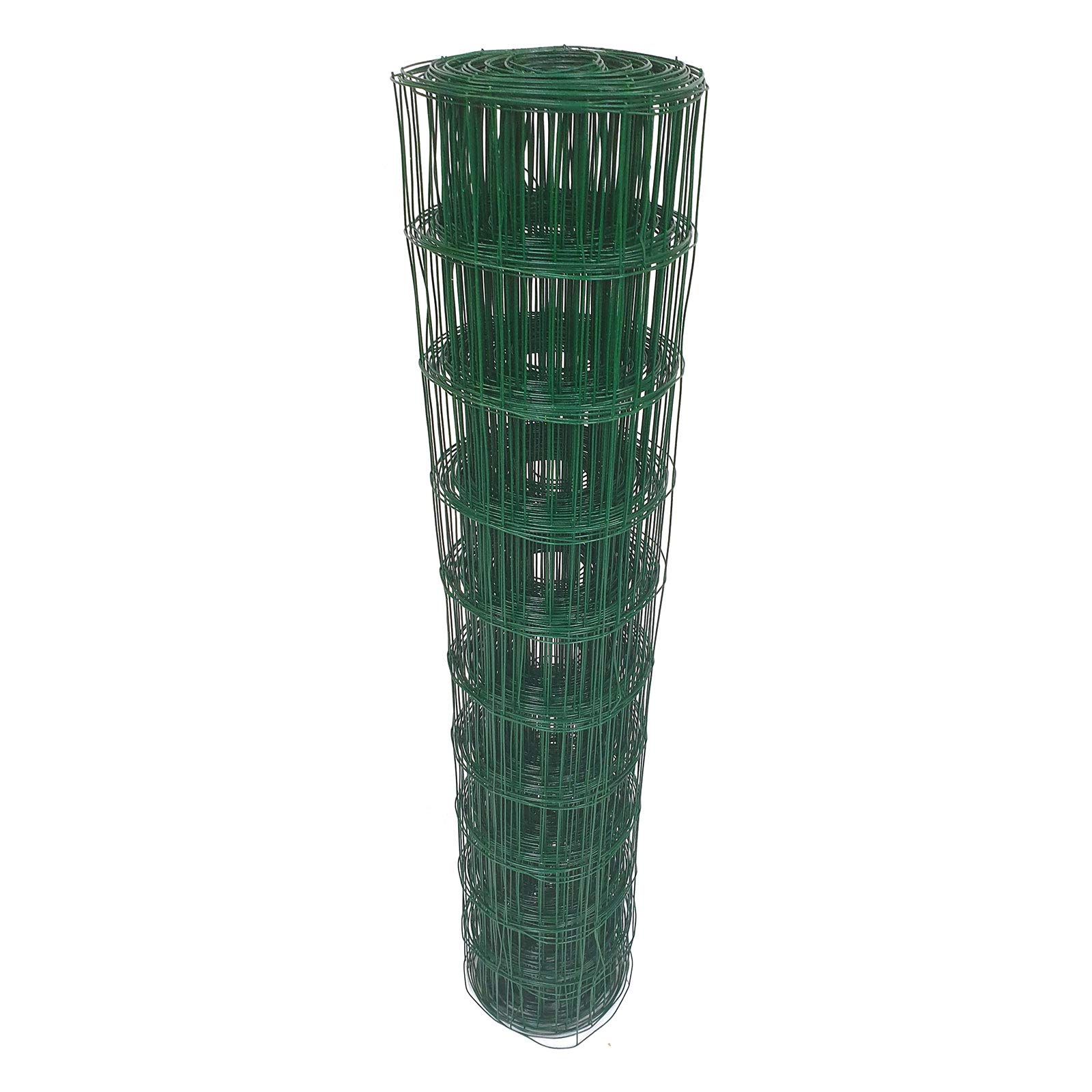 Garmix Gartenzaun Maschendrahtzaun Gitterzaun (50x50mm, 25m, Grün)
