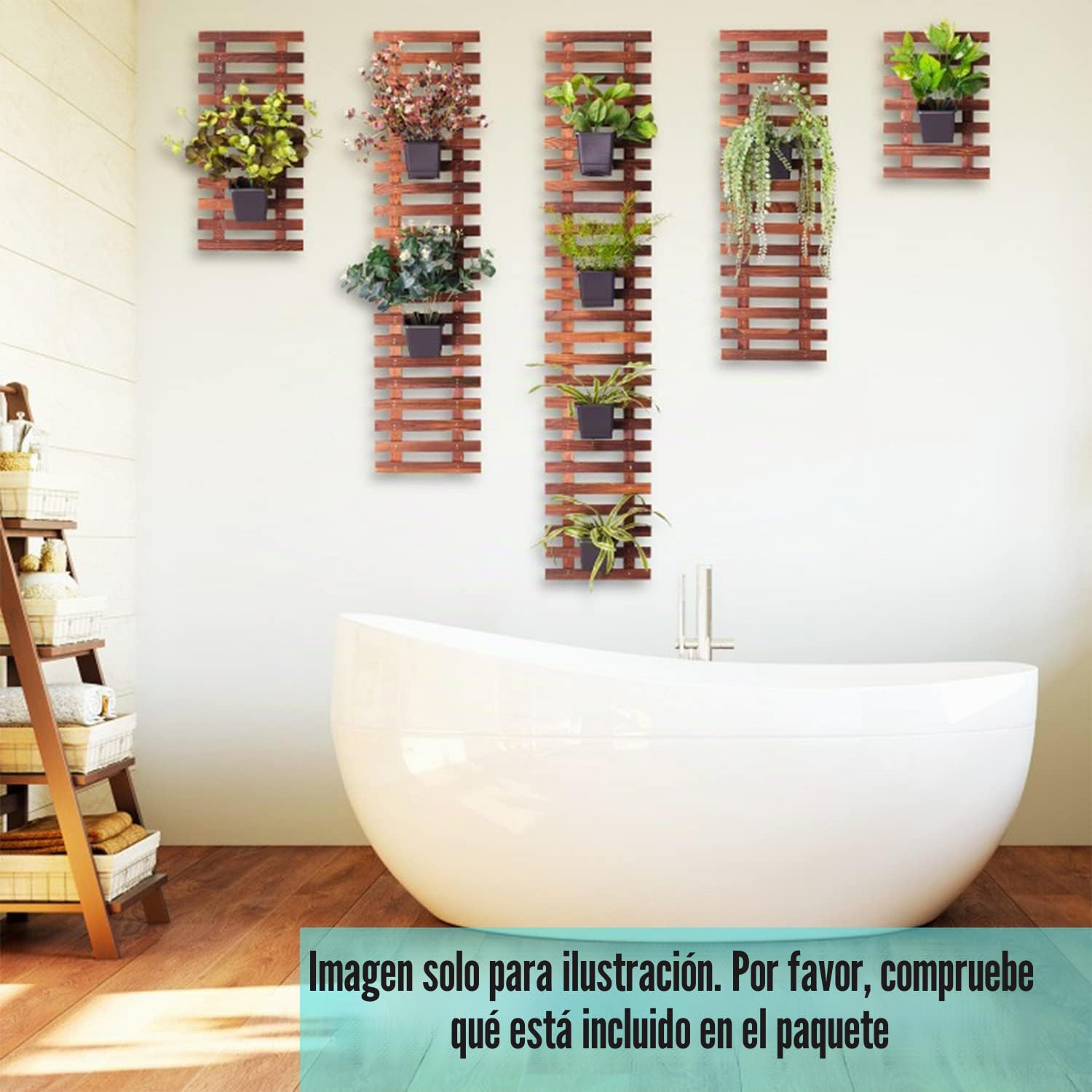 ShopLaLa Soporte de Pared para Plantas - Macetas Colgantes para Interiores y Exteriores