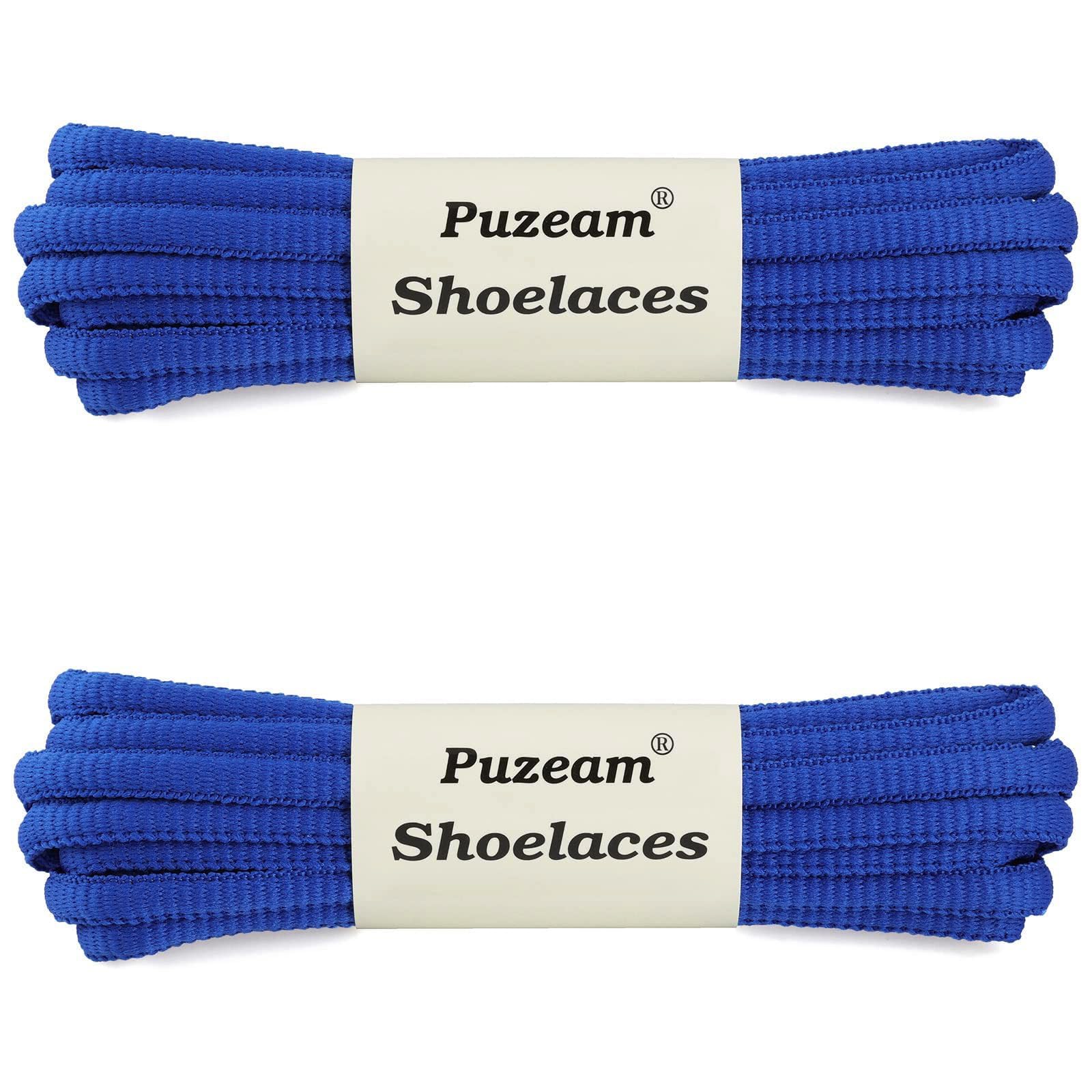 2 pary owalne sznurówki, 16 kolorów, średnica 6 mm okrągłe sznurówki owalne buty do sneakersów niebieski 120