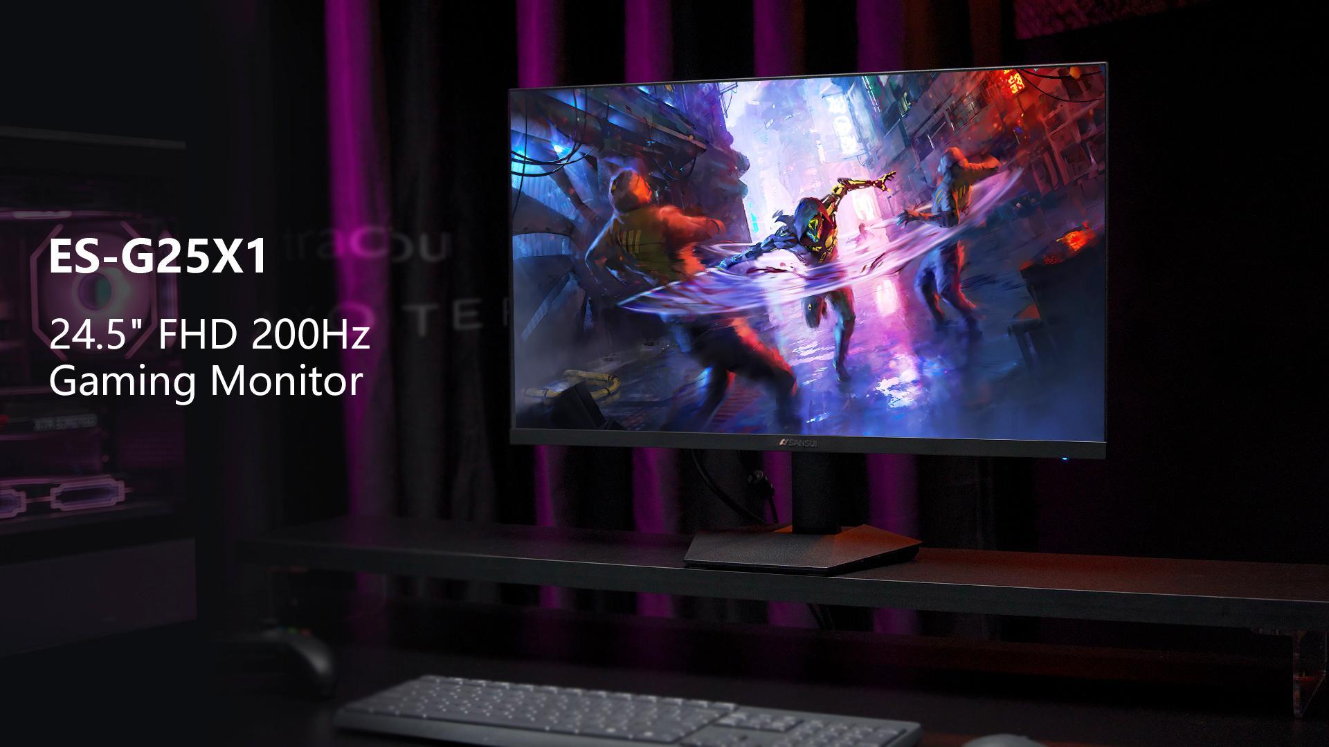 Amazon.com: SANSUI 24.5 Inch 200Hz Gaming Monitor, FHD 1080P Fast