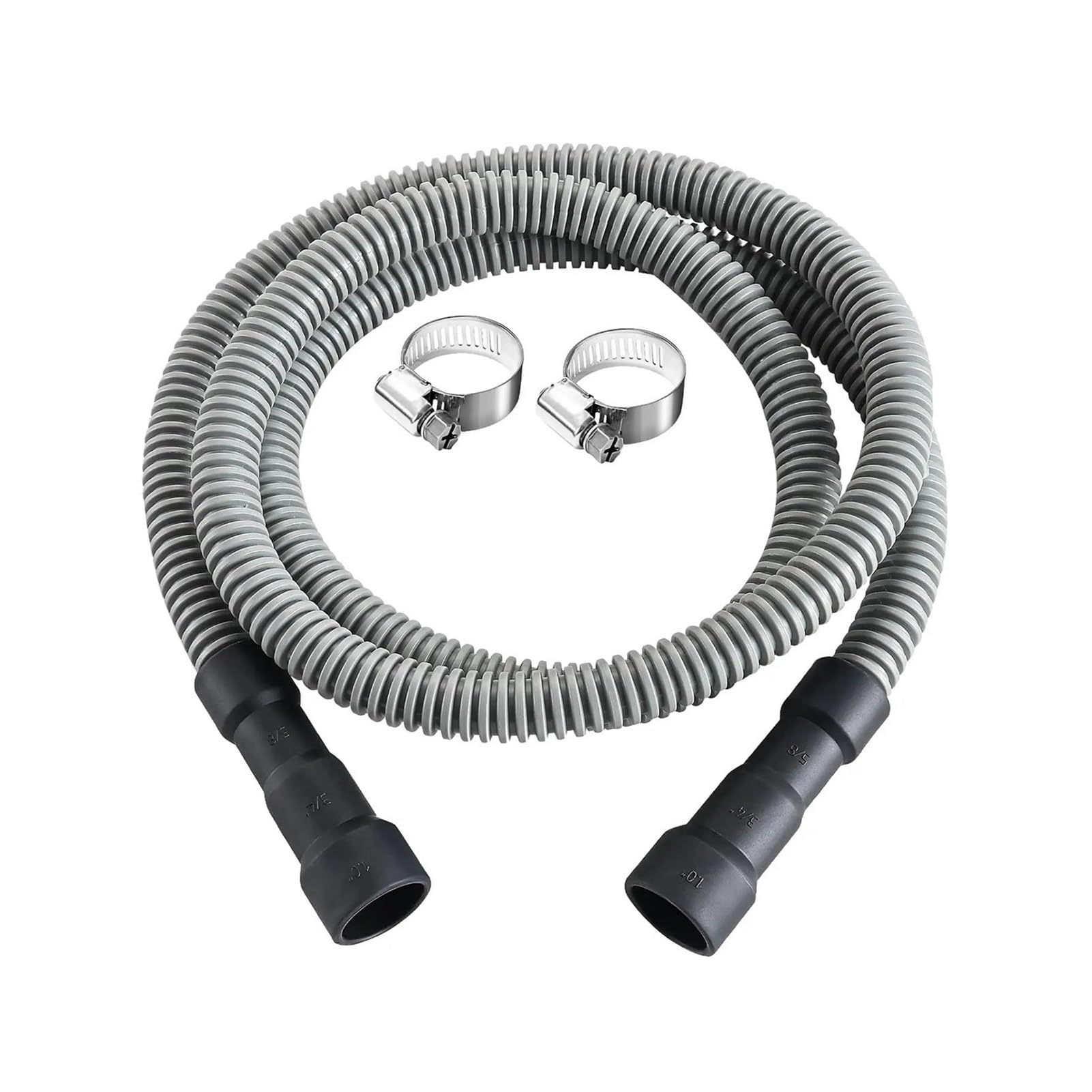 Genterun 1 Pcs Washer Drain Hose,Compatible For Universal, Dishwasher Washing Machine Drain Waste Hose With Clamp For Dehumidifier Ac Drainage