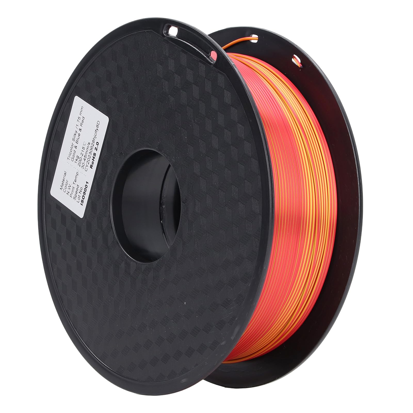 Filamento de impresora 3D, consumible de impresión PLA suave, cuidadosamente enrollado, Multicolor, dorado, azul, rojo, filamento de seda para modelado y manualidades