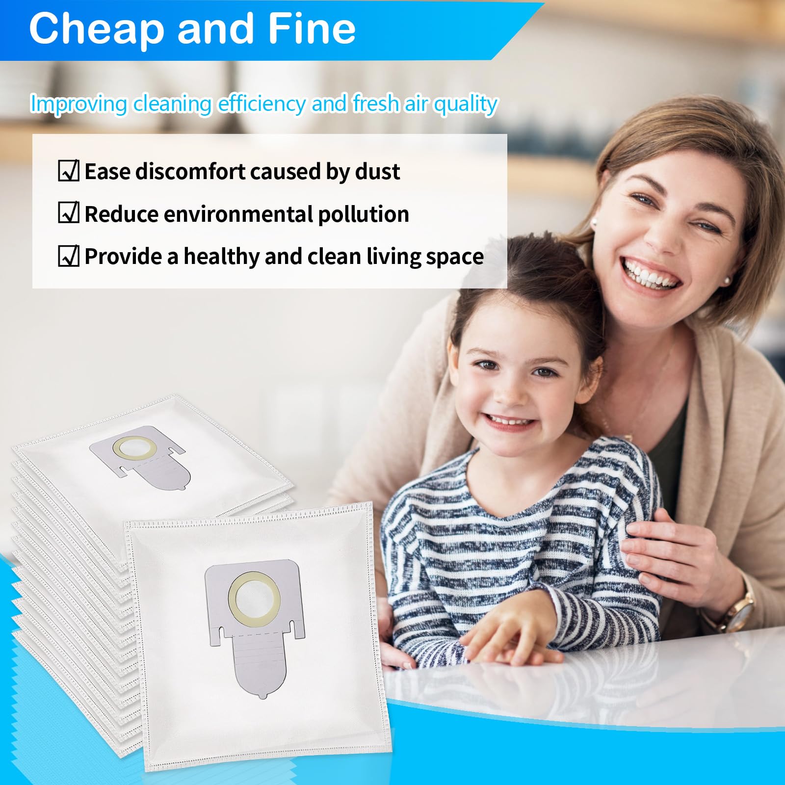 McFilter | SPARSET 10 stofzuigerzakken filterset geschikt voor Thomas Pet & Family Aqua | Multi Clean Parquet XT XS X7 X8 X10 | Allergy & Family | Thomas Aqua | Stofzuiger