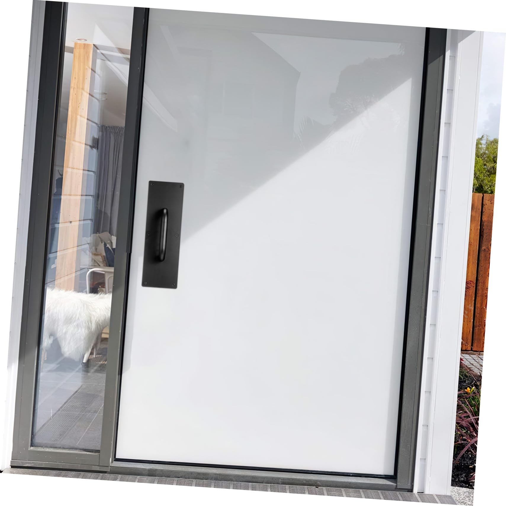KOMBIUDA Maniglia Per Porta Scorrevole Maniglia Tirante Per Porta Da Fienile Piastra Di Trazione e Spinta in Acciaio Inox