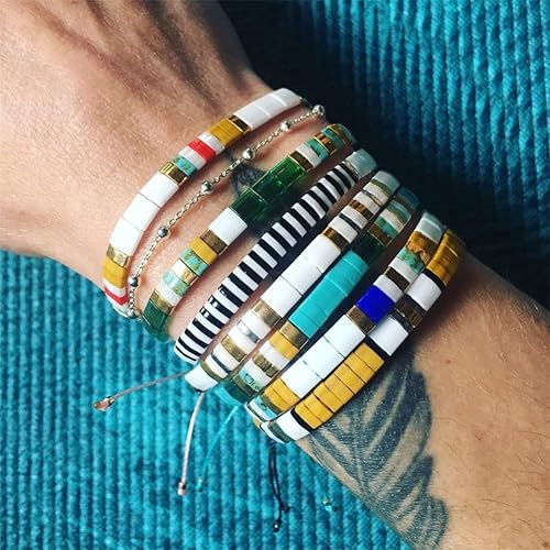 Miniatura 3 de Youllyuu Miyuki Tila Beads - Cuentas de semillas de vidrio japonesas para costura, pulseras Tila, joyería bohemia, cuentas de dos agujeros, oro kc,