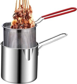 Grease container - Deep fryer | Oil strainer pot | Frying and straining oil, suitable for all types of stoves. Stainless steel deep fryers, bacon grease container, kitchen tool, chicken cutlets and mo | oil, suitable for all types of stoves. Stainless steel deep fryers, bacon grease container, kitchen tool, chicken cutlets and