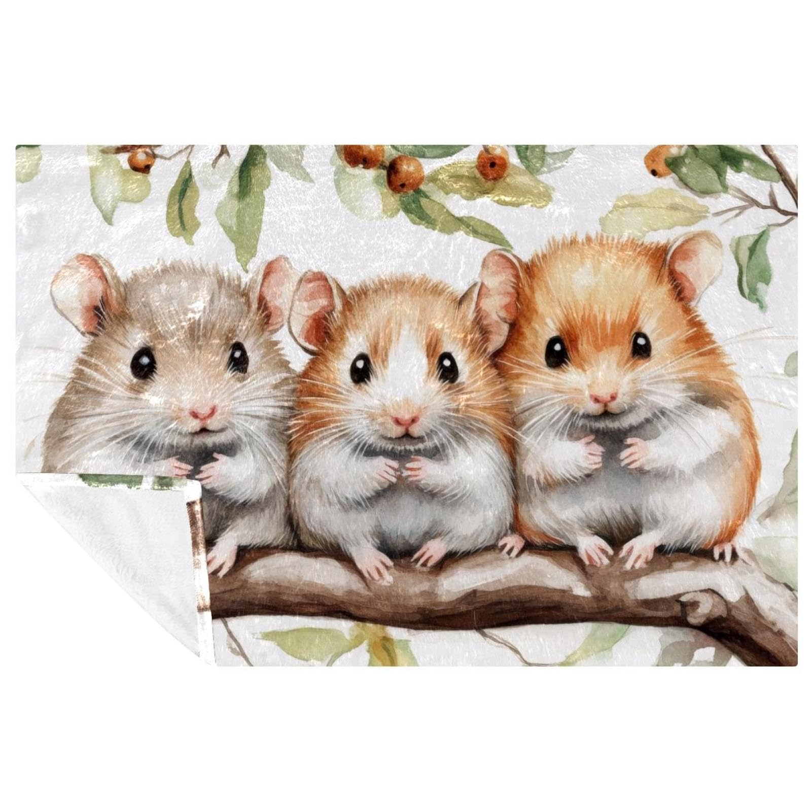 Couverture hamsters chaude pour pique-nique, camping et plage