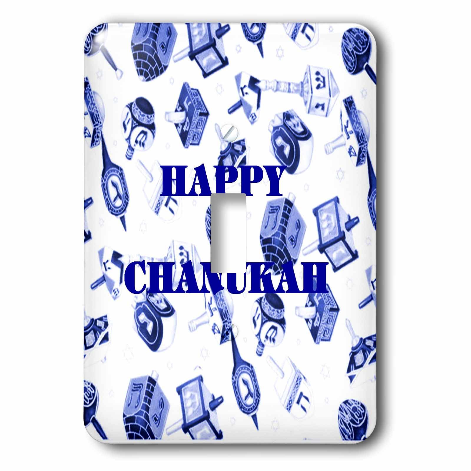 Interrupteur a bascule simple Chanukah bleu lavable et facile a installer pour salon