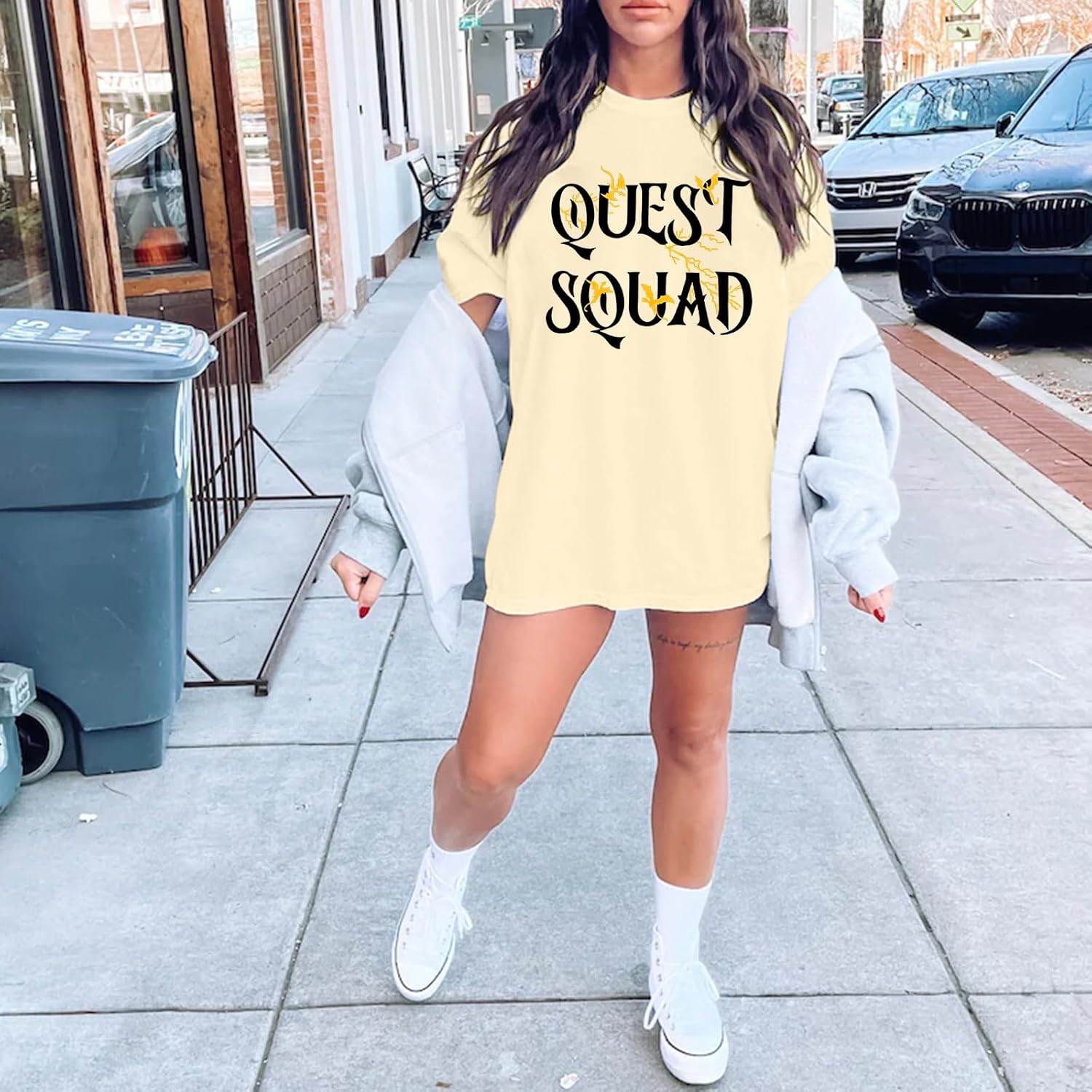 Book Oversized Shirts for Women Quest Squad Graphic Shirt Fantasy Book Tshirt Bookish Short Sleeve Tops - Image 5