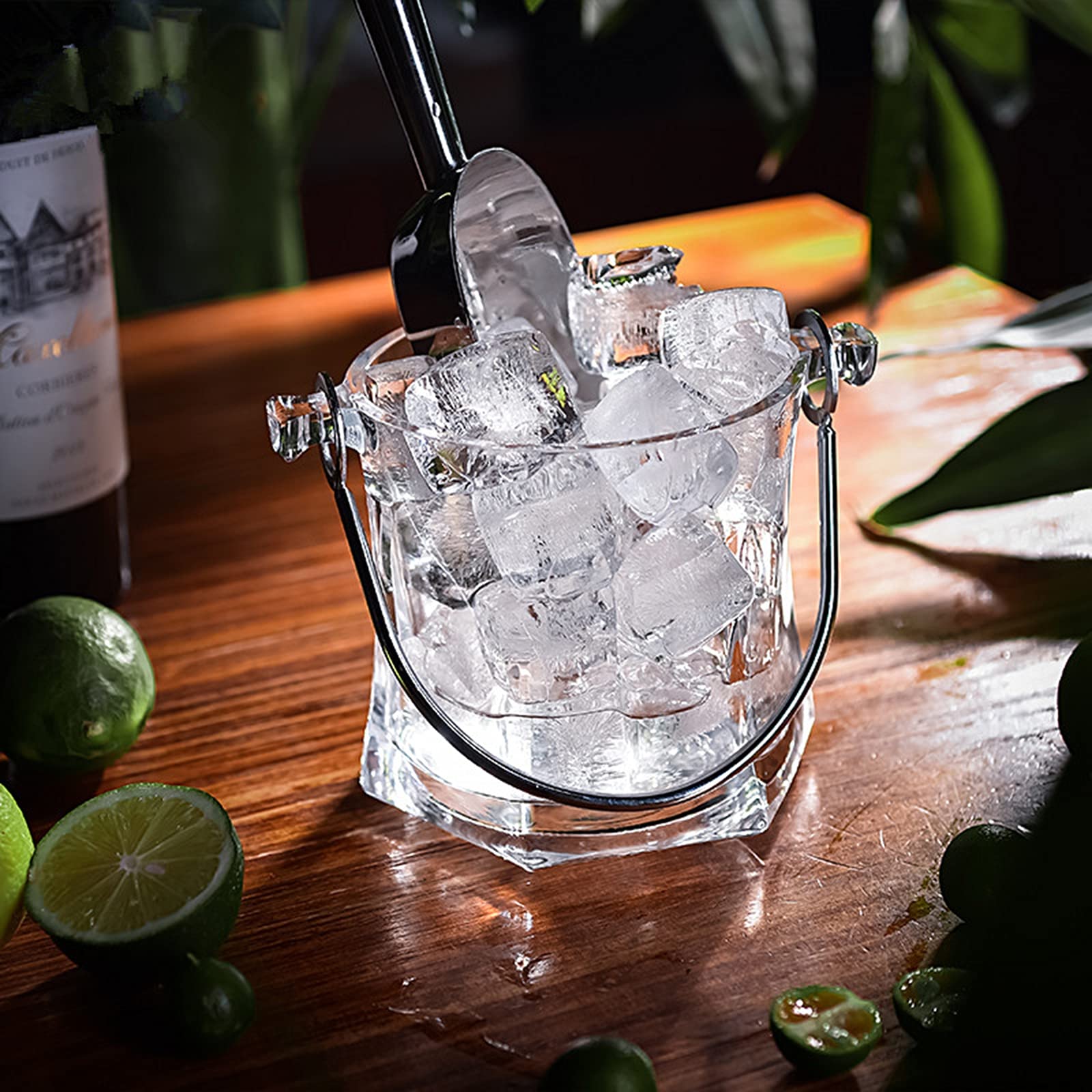 Seau à Glace Vintage Château Thiérry Pour Champagne, Céramique Multicolore Avec Couvercle