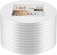 Vista 8 de Kootek Juego de 6 moldes redondos de 12 pulgadas, 12 pulgadas, base de cartón resistente de 1/2 pulgada de grosor para postres de boda y fiesta