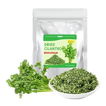 Fraunitsh Dried Cilantro Flakes, 3.52oz/100g Dehydrated Coriander Leaves for Home Cooking, Soups, Stews, Sauces, Rubs, Seasoning Mixes, Everyday Meal Prep & Garnishes