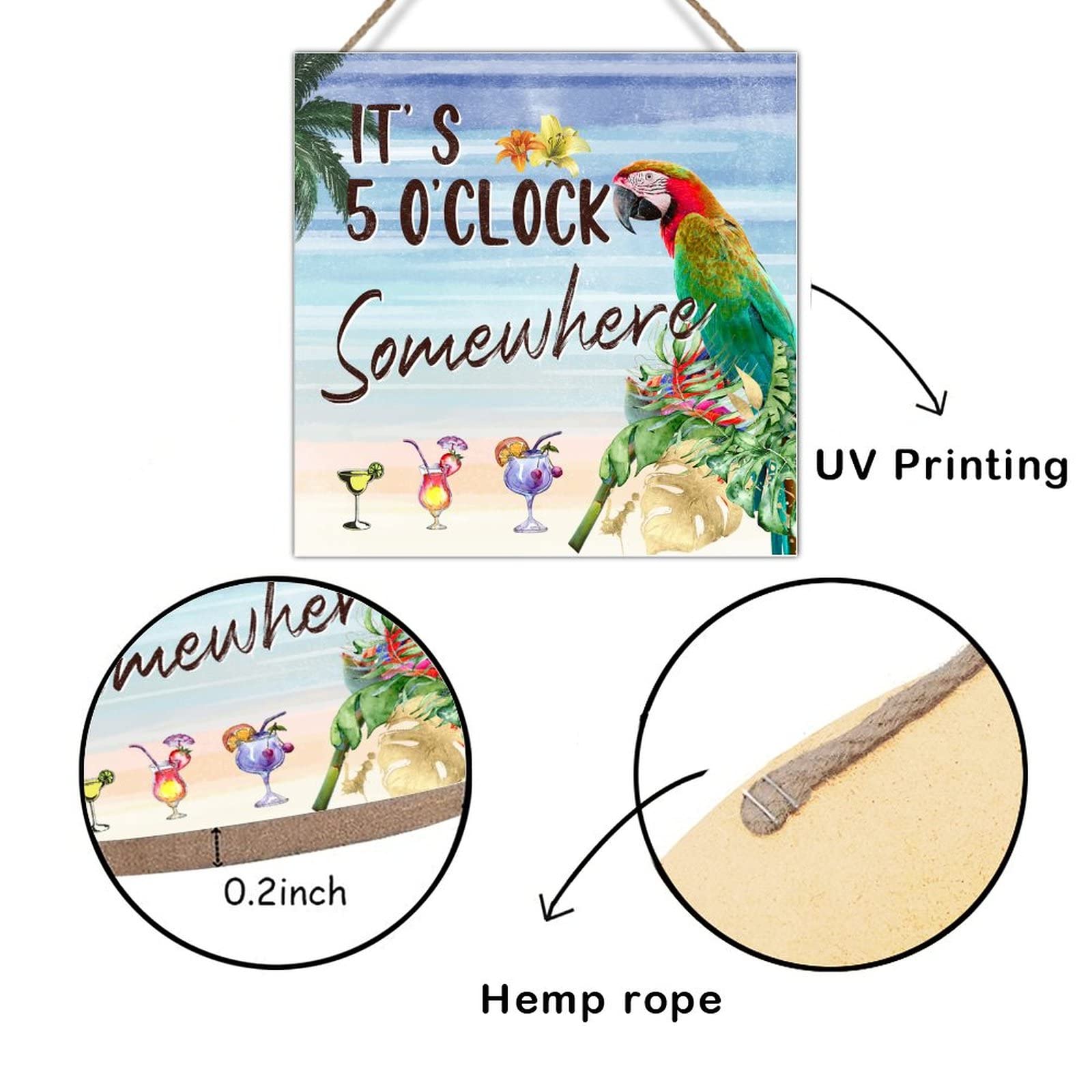 G128 - It's 5 O'Clock Somewhere Flag 3x5FT 5 Pack Printed 150D Polyester A2 14213028
