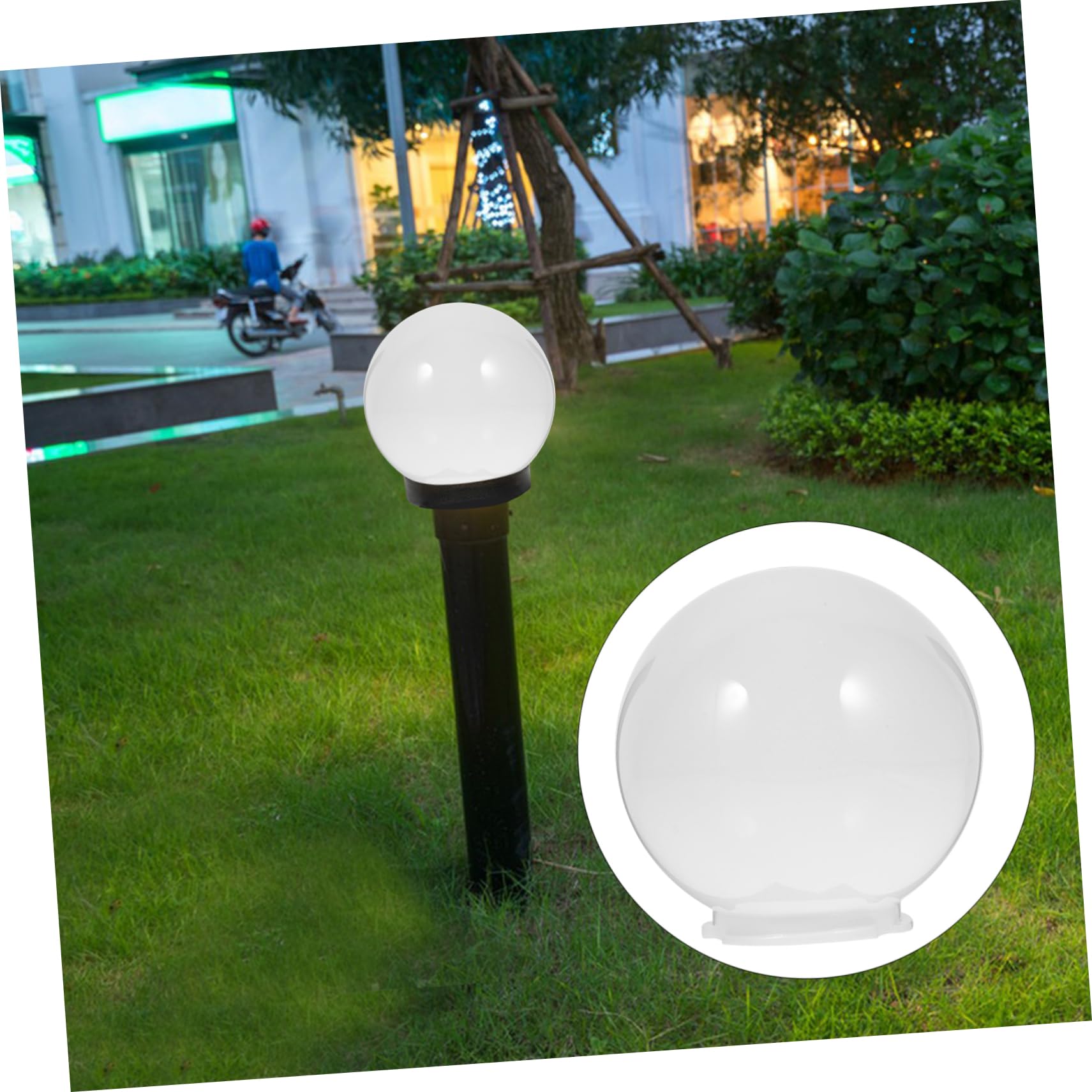Amazon.co.jp: POPETPOP ボールランプシェード ドーム電球 ホワイト