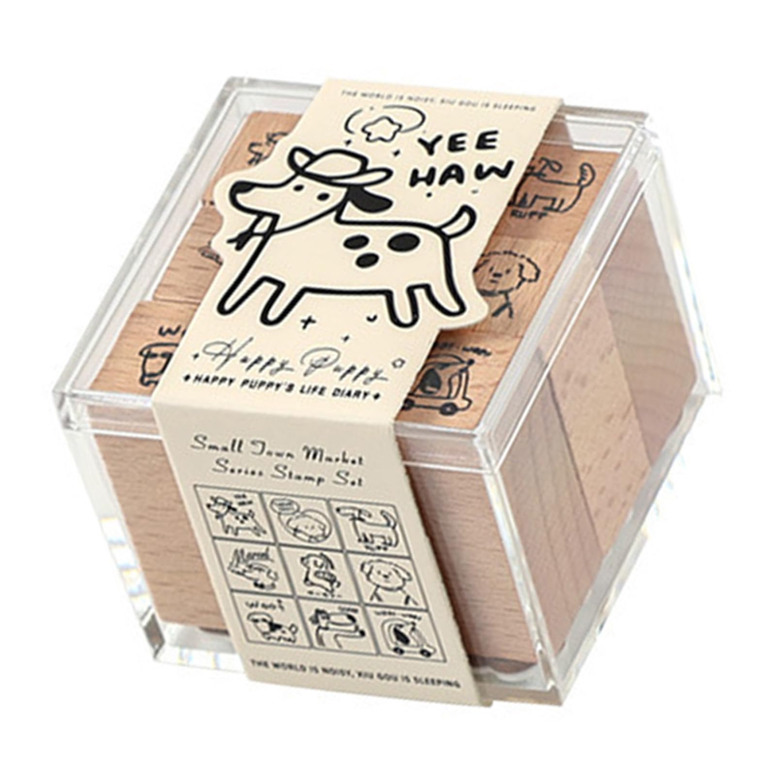 Cartoon Wood Rubber Stamp Decorative Lovely Cats Animal for Journals Greeting Cards Scrapbooking Cartoon Decorative