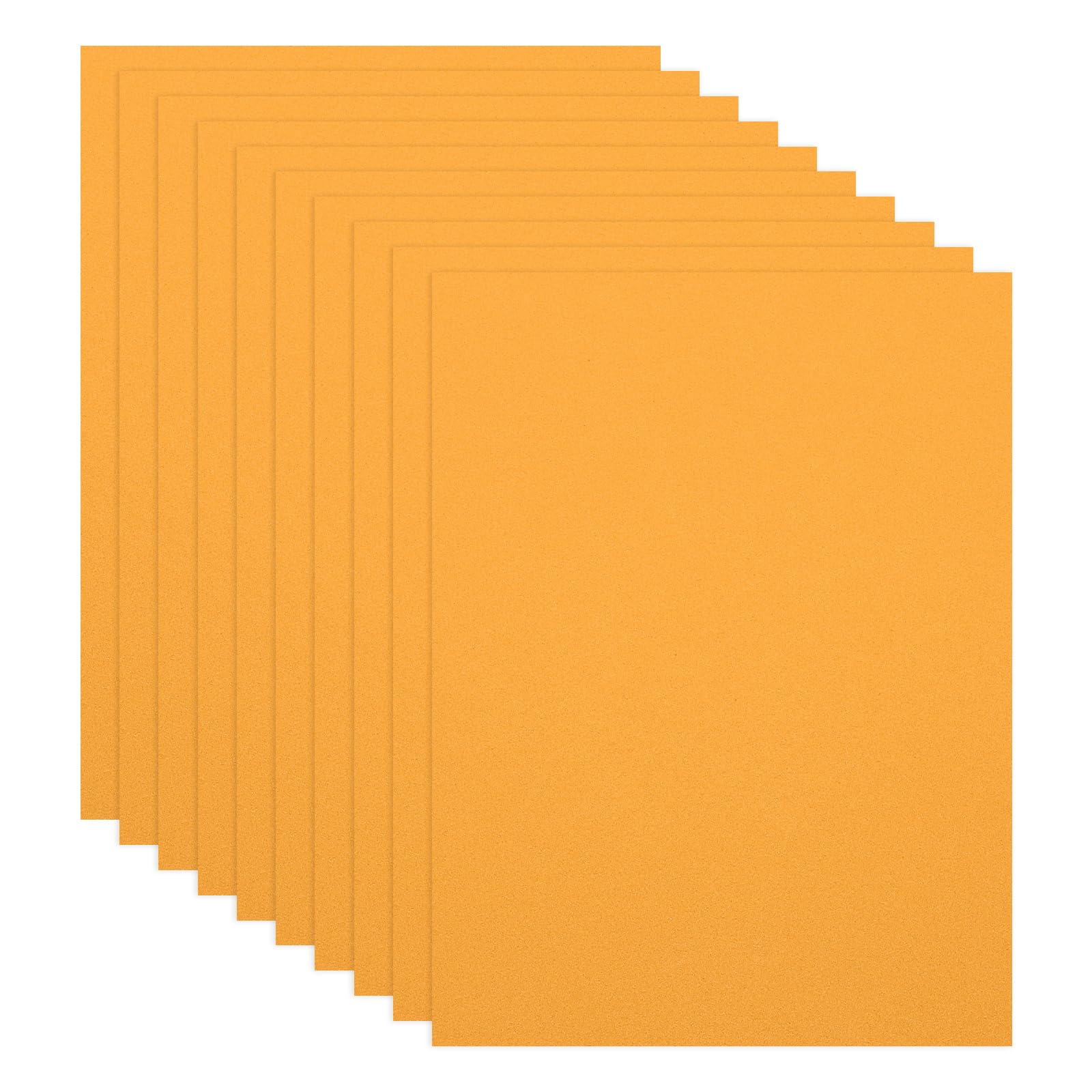 PATIKIL 10 Pcs Orange EVA Foam Sheets