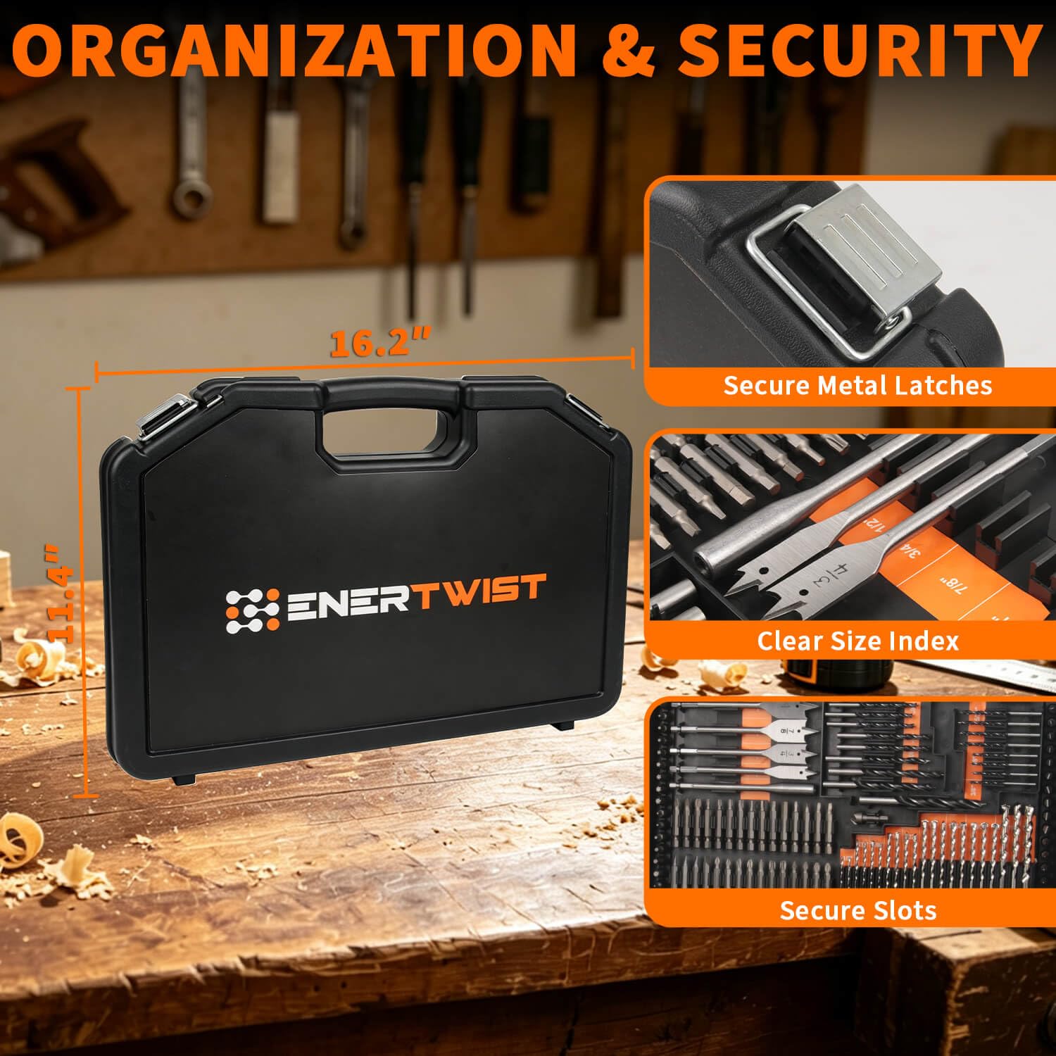 ENERTWIST 246PC Drill Bit Set - Ultimate DIY Tool -8 ENERTWIST 246PC Drill Bit Set - Ultimate DIY Tool -8