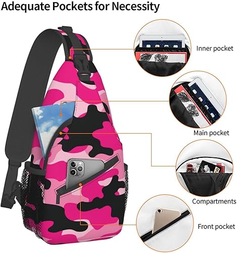 Miniatura 3 de Crossbody Bag For Women Men Travel Hiking Backpack Sling Shoulder Chest Bags Casual Daypack Purse Sport