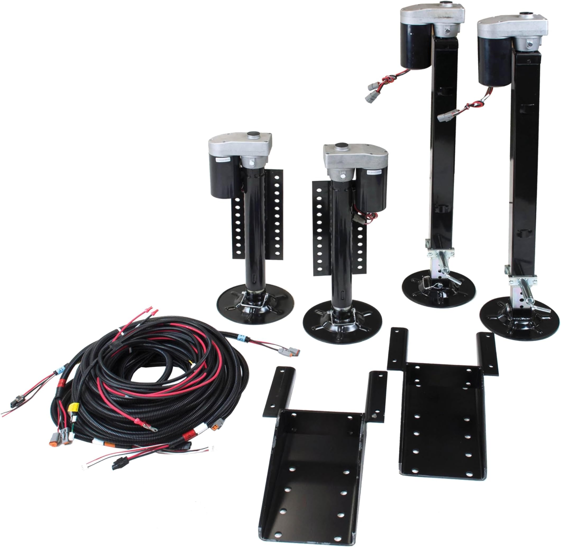 Lippert Ground Control 3.0 4-Point Automatic 5th Wheel RV Leveling System with 15,500-lb. Total Lift Capacity, Wireless Remote, Hall Effect Technology, Auto-Hitch Memory - 358590