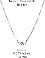 Vista 121 de Gargantilla de piedra natal – Regalo de cumpleaños, regalo para niña, mujer, amiga, hija, esposa, mamá, ella, joyas de piedras preciosas para uso