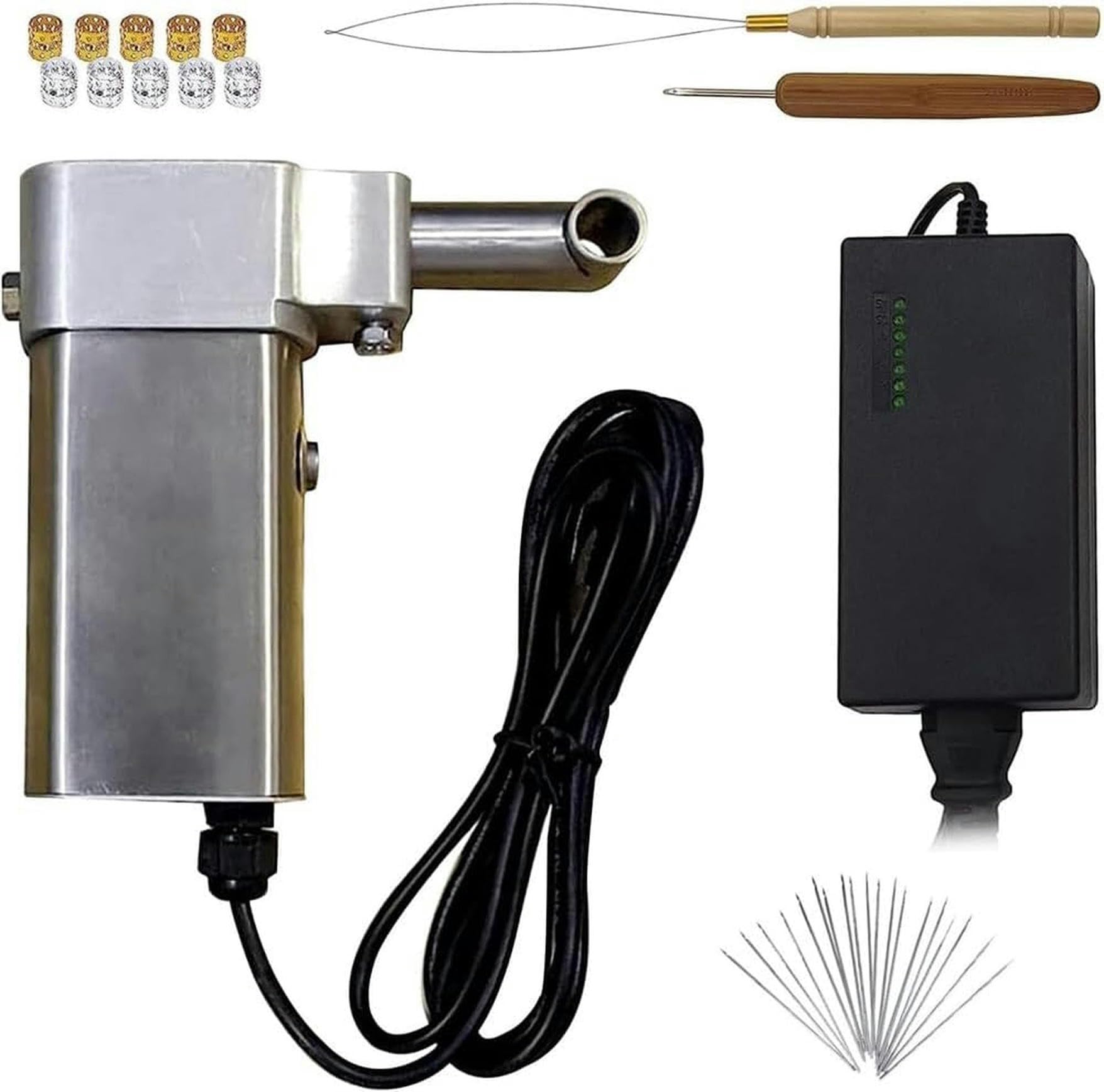 Máquina dreadlock portátil con ganchillo automático para tejer rastas firmes
