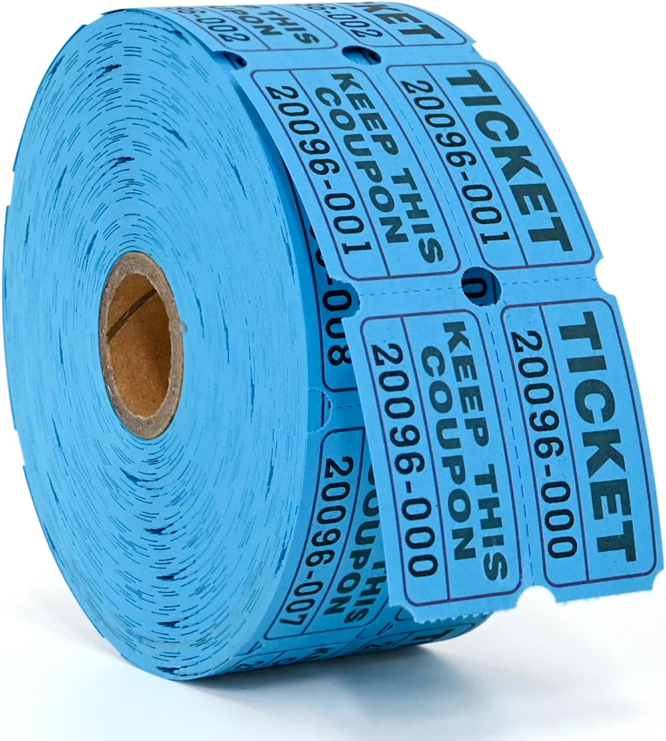 L LIKED Raffle Tickets Double Rolls 1000 Per Roll 50/50 Raffle Tickets for Events,Carnivals, Entry, Class Reward, Prizes(Blue)