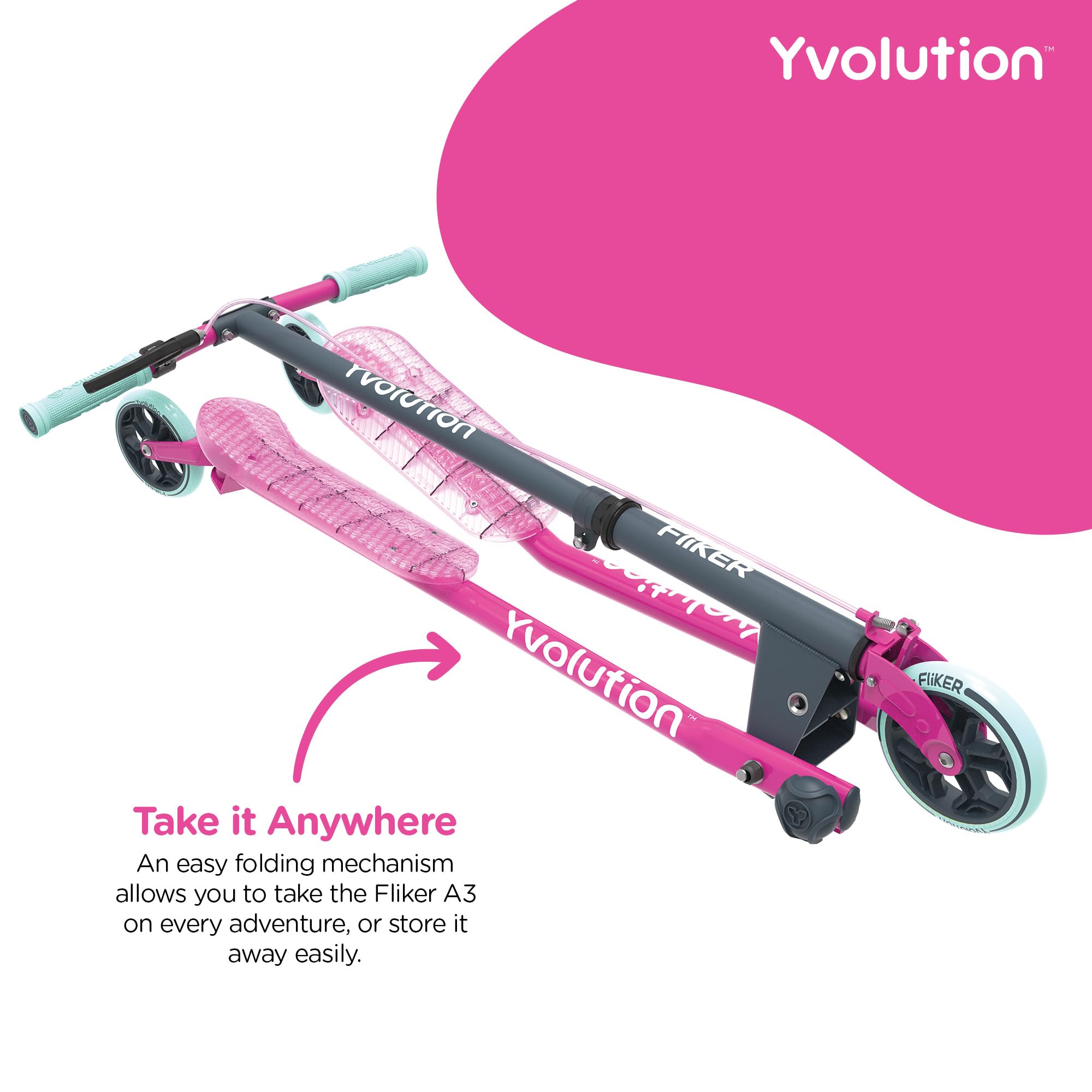 Amazon.com : Yvolution Fliker A3 Drift Scooter, 3 Wheels Kids
