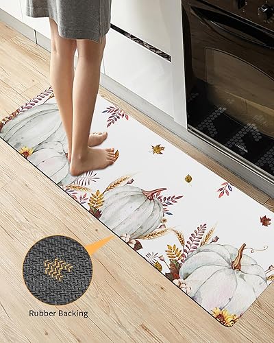 Miniatura 9 de Tapete de baño de calabaza de otoño, antideslizante, de secado rápido y absorbente, de tierra de diatomeas, para fregadero de cocina, lavable, para