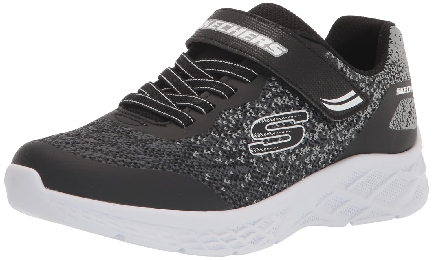みっきー Amazon.com | Skechers Kids MICROSPEC II Sneaker, Black/Grey