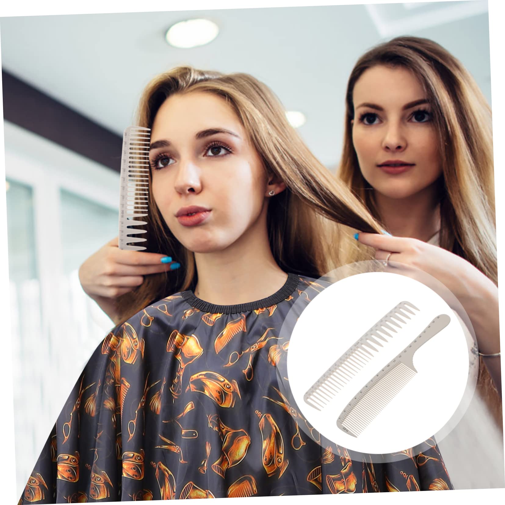 FOMIYES 10stücke Haarschneidekämme Mit Maßstab Professionelle Friseurkämme Für Haarschnitt Und Styling Leicht Und Ergonomisch Für Friseursalons Und Heimgebrauch