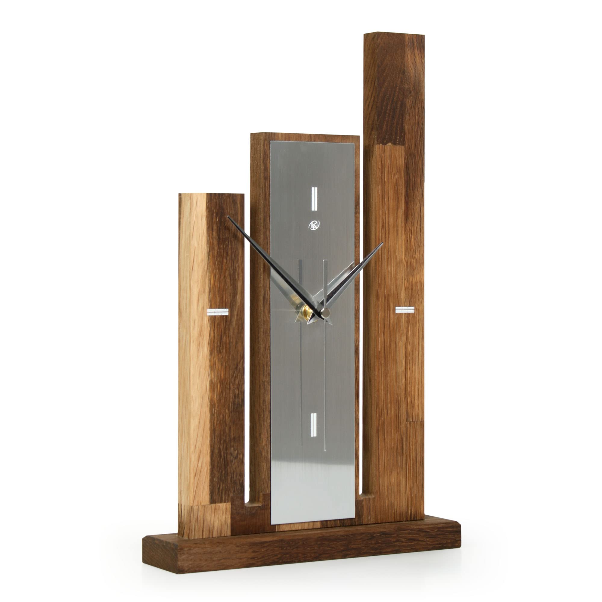 Designer-Standuhr „Stripe“ Aus Holz, Schwarz/si Produktbild-Vorschau 6