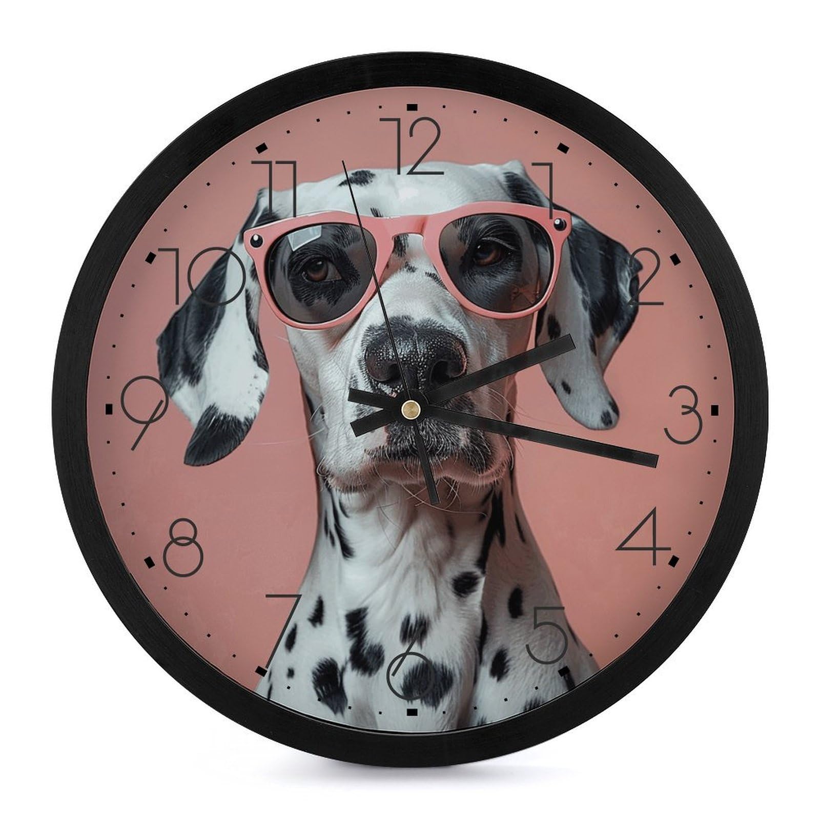Horloge murale ronde silencieuse de 25 cm pour éliminer le bruit du tic-tac
