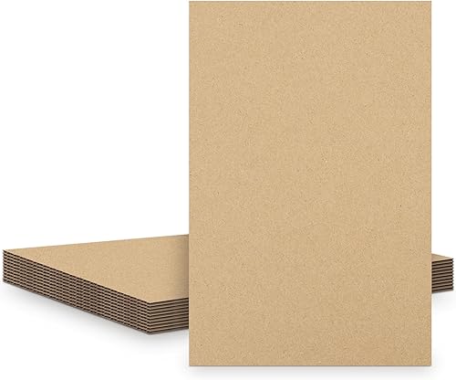 Miniatura 32 de Golden State Art, Paquete de 10 hojas de cartón corrugado de 9 x 12 pulgadas, almohadillas de cartón plano para embalaje, correo o manualidades