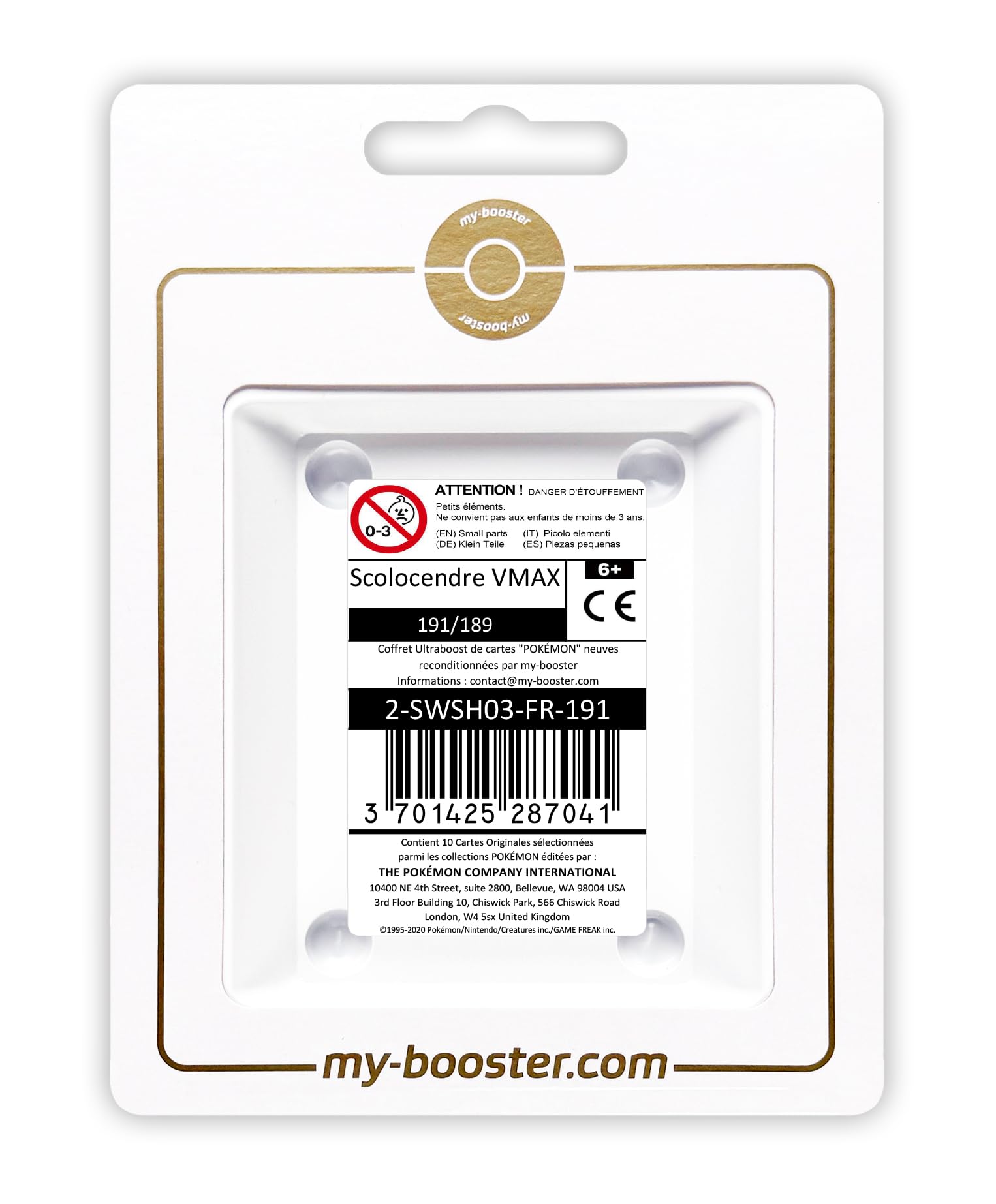 my-booster-2-SWSH03-FR-191 Company Carte Pokémon, Colore No, 2-SWSH03-FR-191