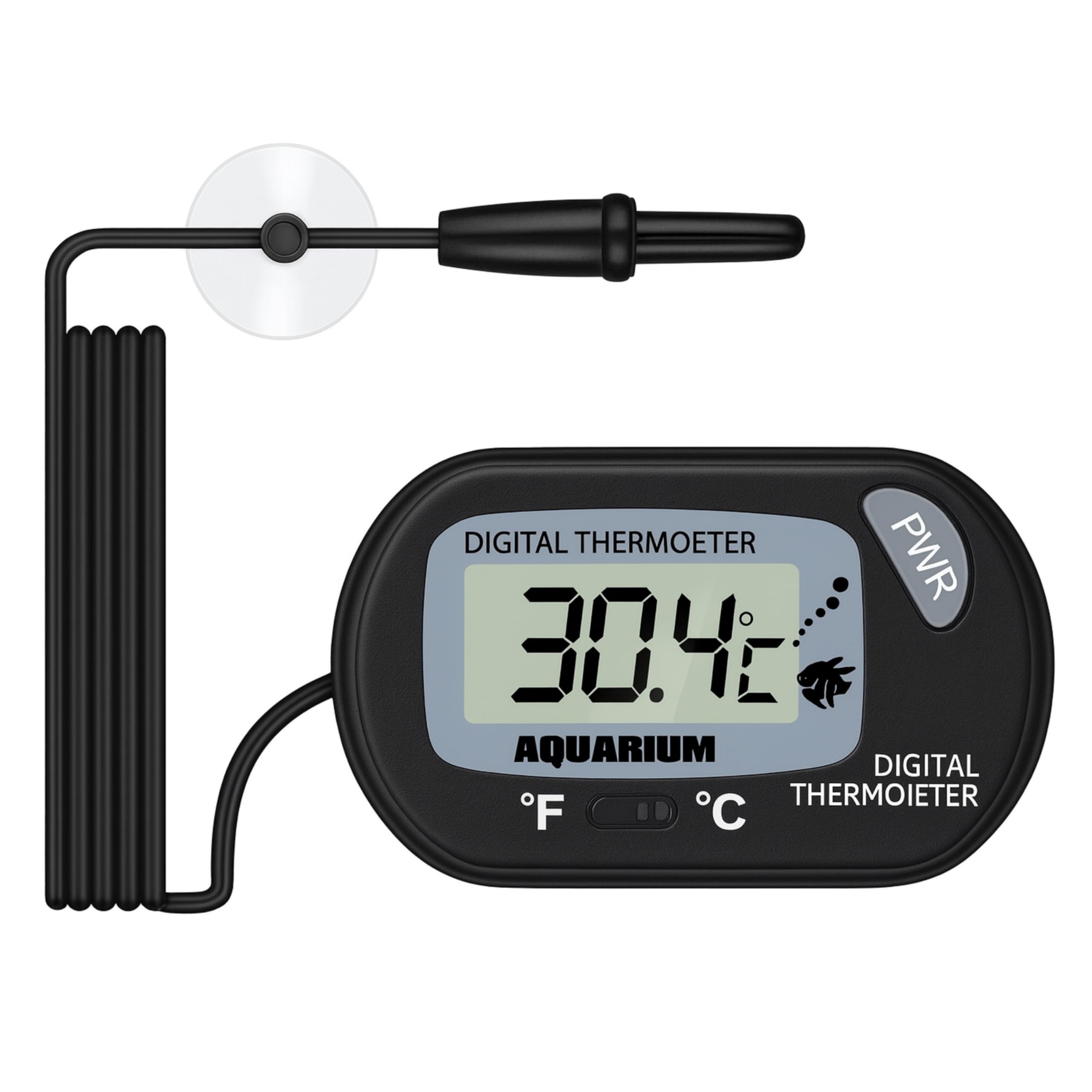Foodie Puppies LCD Digital Thermometer for Aquarium, Fish Tank Water Terrarium Temperature and Reptiles Like Lizard and Turtle with Suction Cup-image-42