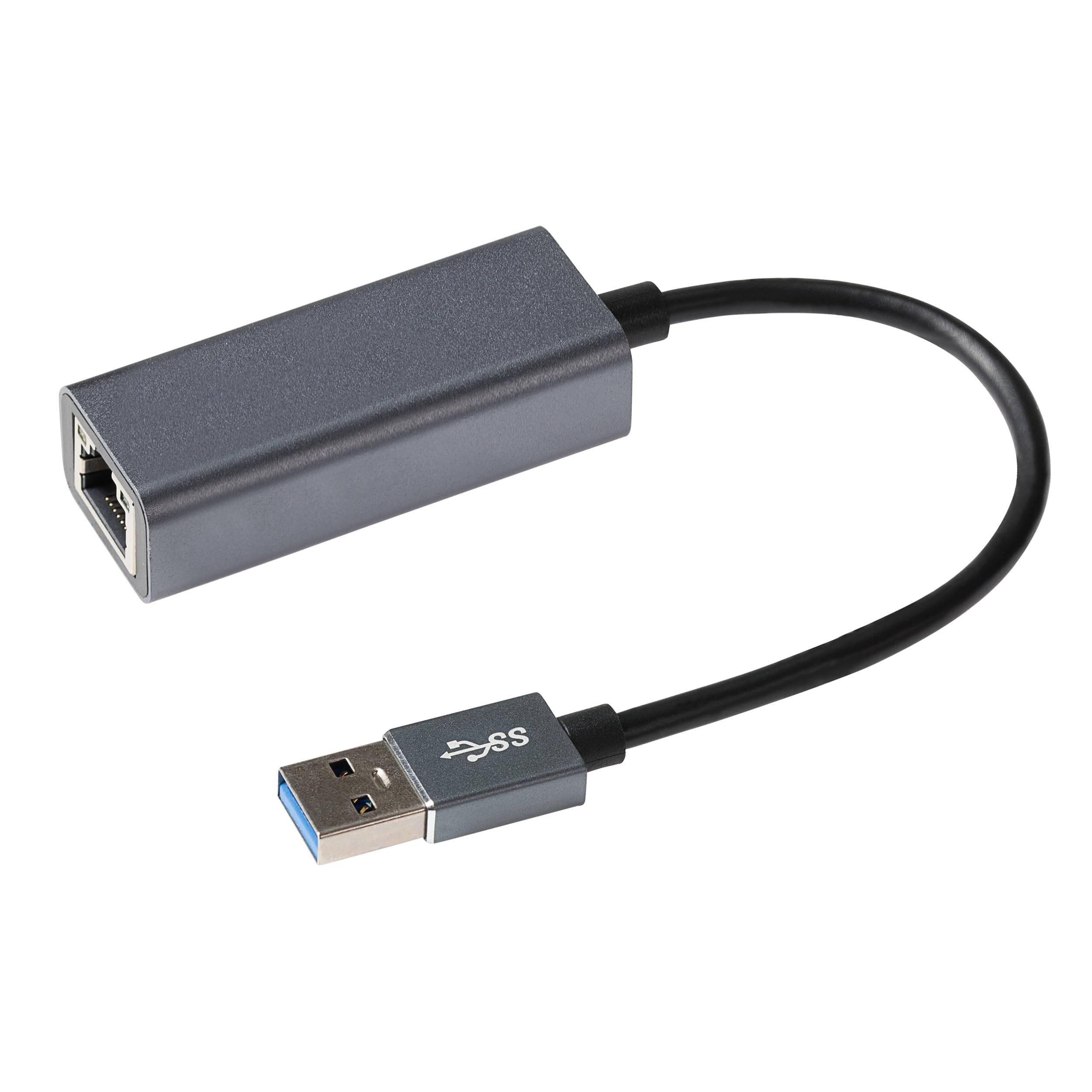 Maplin USB-A to Ethernet RJ45 V3.0 Gigabit Network LAN Adapter