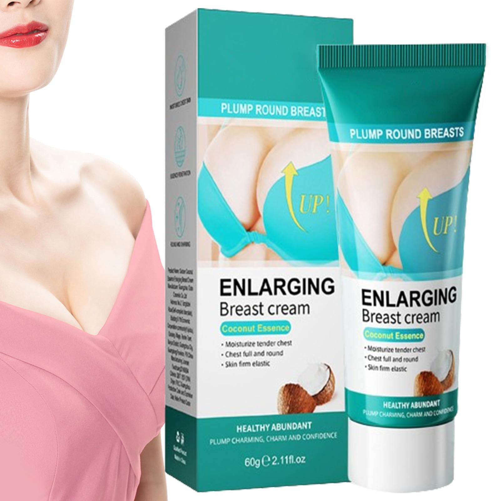 Seno Crema Seno Grande per Crescita Rapida con Tette Cadenti, Cocco