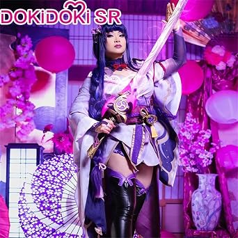 KIRA KIRA Raiden Shogun Cosplay Costume Game Genshin Baal Impact Cosplay Costume Doki-SR Halloween Party Costume Outfits
