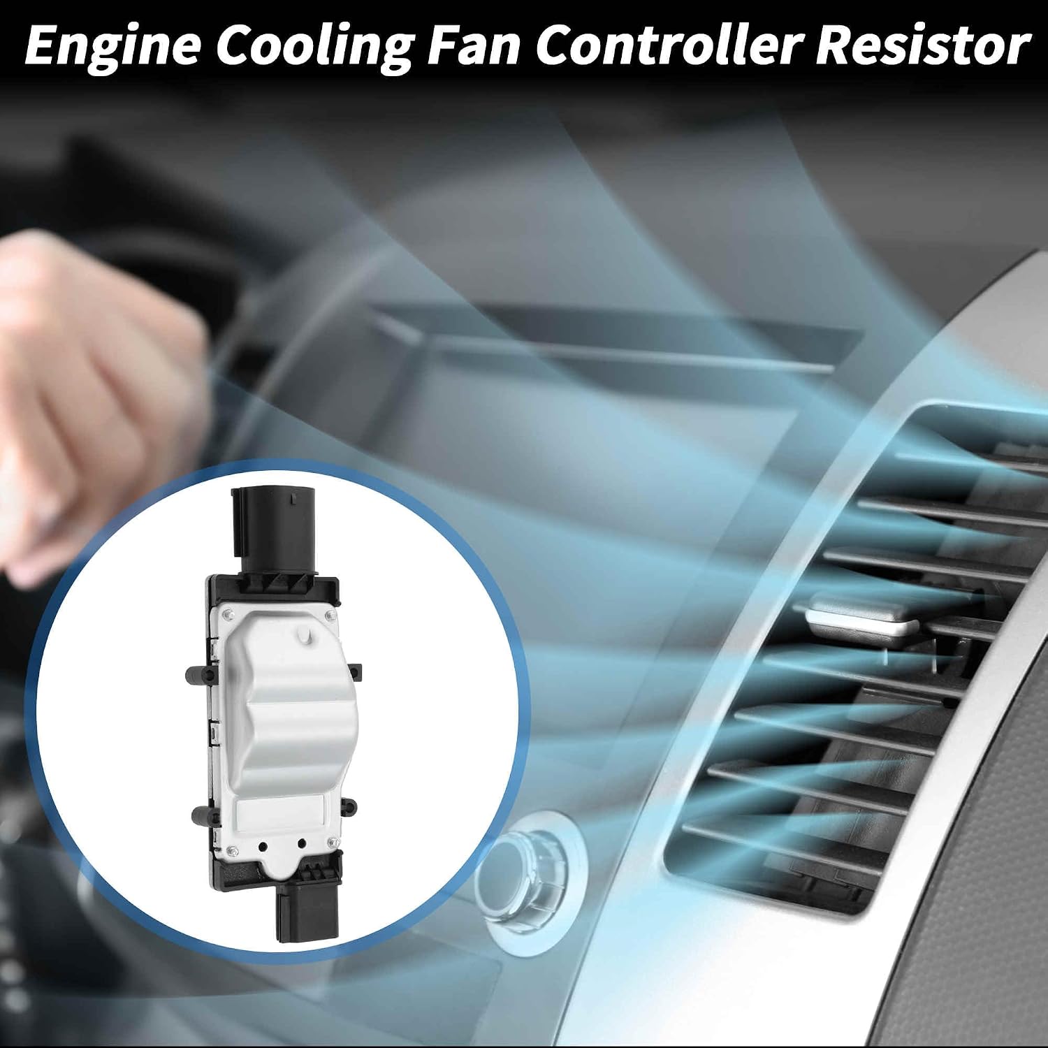 8G1Z8B658A Engine Cooling Fan Control Module for Ford Fusion Taurus x for Lincoln MKS MKZ for Mercury Milan Sable Radiator Fan Control Module Unit Controller 2+2 Pin 8G1Z-8B658-A