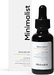 Minimalist 2% Alpha Arbutin Serum for Removing Pigmentation, Acne Marks, Dark Spots, Tanning & Blemishes | For Brighter & Even Tone | For Women & Men | 1 Fl Oz / 30 ml